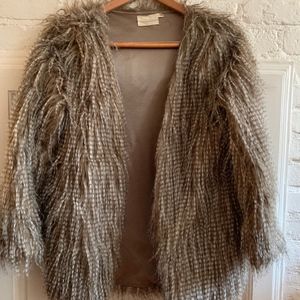 Faux Feather Jacket